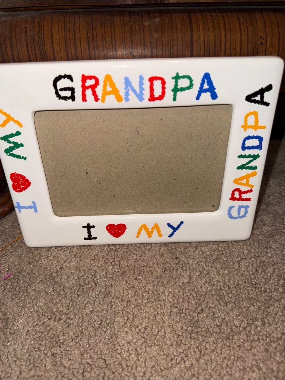 I ♥ My Grandpa Colorful Photo Frame
